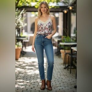 Victoria secret Floral Lace Trim Cami Top